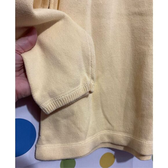 Eddie Bauer 100% Cotton Sweater Crewneck Size Small 🍋🌼 - Picture 3 of 12